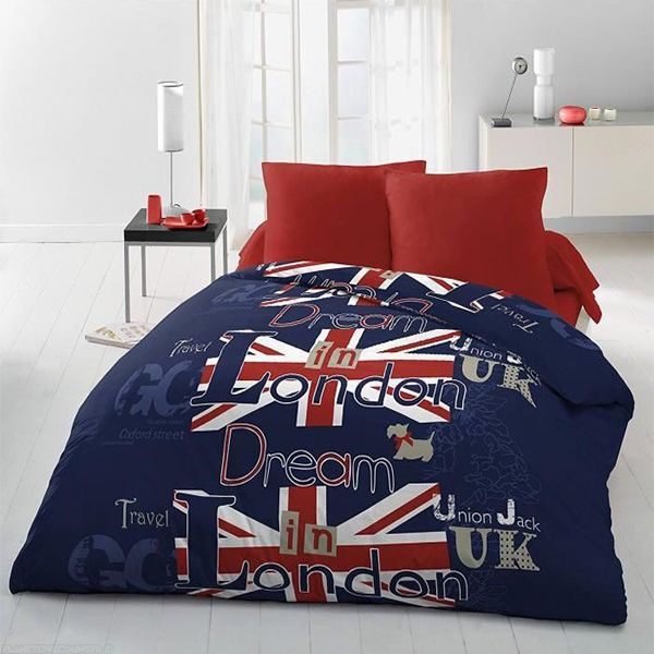 Parure de couette microfibre 220x240 cm Dream In London