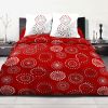 Parure de couette coton 240x260 cm Feu D'artifice Red