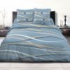 Parure de couette coton 240x260 cm Vague Denim