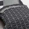 Parure de couette Today microfibre 140x200 Geometrique Chik Noir