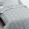 Parure de couette Today microfibre 140x200 Geometrique Chik Zinc