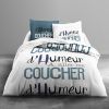 Parure de couette 100% coton Today 220x240 3pcs Humeur Nocturne