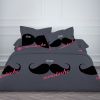 Parure de couette 100% coton Today 220x240 So Moustaches