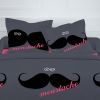 Parure de couette 100% coton Today 220x240 So Moustaches