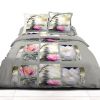 Parure housse de couette coton Lotus