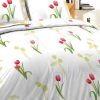 Parure housse de couette coton Tulipe