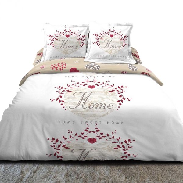 Parure housse de couette coton Elegant Home