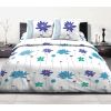 Parure de couette Polycoton Rebecca Blue 240x260 cm