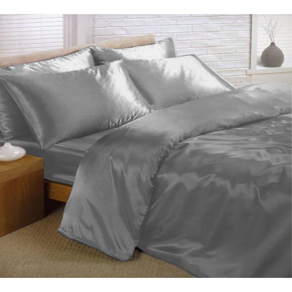 Parure de couette microfibre Gris 220x240 cm