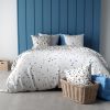 Parure housse de couette réversible 100% coton 57 fils Eclat