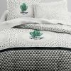 Parure de couette 100% coton 3pcs 240x220 Today Green Cactus