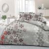 Parure de couette 100% Coton 57 fils 220x240 cm Boshorus Rouge