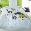 Parure de couette coton 57 fils Dino Friends Party TODAY 140x200 cm