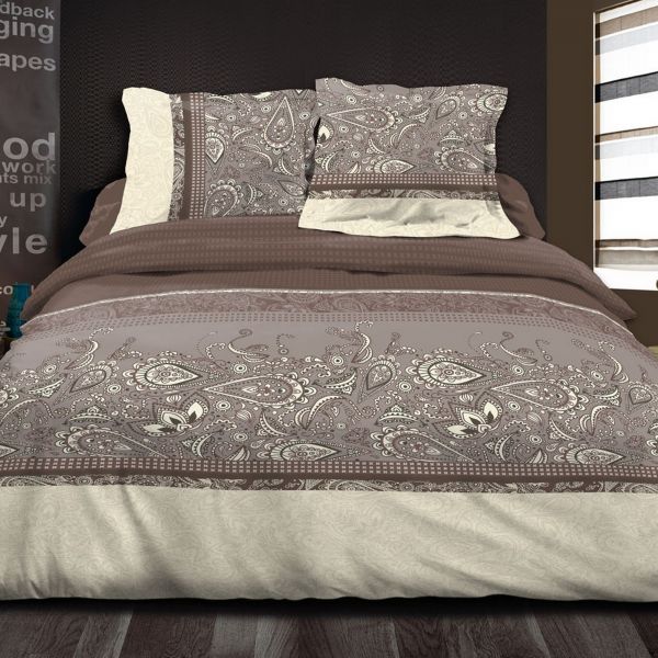 Parure de couette 100% Coton 57 fils Paisley