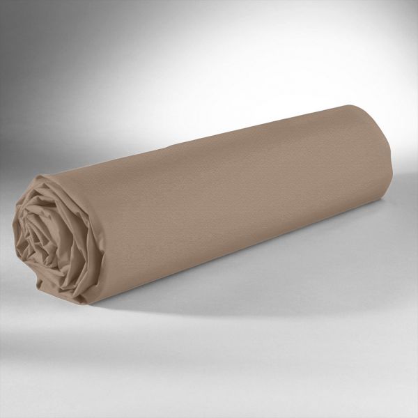 Drap housse 100% Satin de Coton 110 fils Ecorse