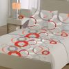 Parure de drap 100% Coton 57 fils Circles Red 240x300