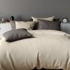 Housse de couette 100% Percale de Coton Sable 240x260