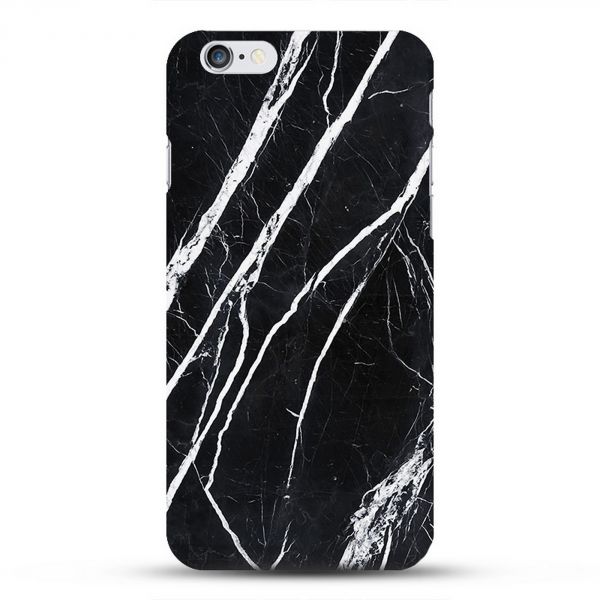 Coque à motif marbre noire pour iPhone 7/6S/6