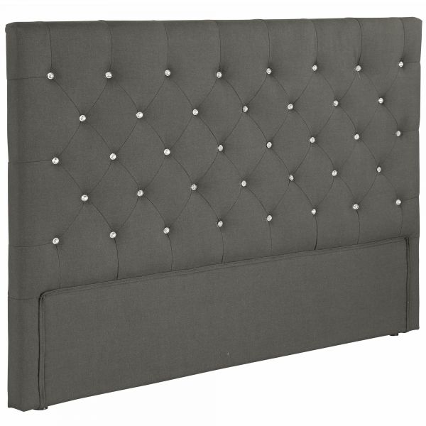 Tête de lit 140 Diamanda Tissu Bois 140x118x8