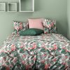 Housse de couette 100% Coton Tropical et taie d'oreiller