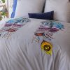 Housse de couette Percale de Coton Monica et taie d'oreiller