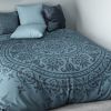 Housse de couette 100% Coton Mandala et taie d'oreiller