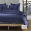 Housse de couette Percale de Coton Vagues Bleues et taie d'oreiller