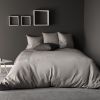 Parure de couette 220x240 cm 100% Coton 57 fils Fukuoka Gris