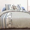 Parure de couette 240x260 cm 100% Coton 57 fils Branchage Gray