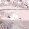 Parure de couette 220x240 cm 100% Coton 57 fils Butterfly Rose