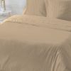 Parure de couette 220x240 cm 100% Satin de Coton Chamois