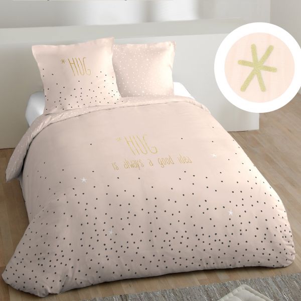 Parure de couette 240x260 cm 100% Coton 51 fils Florine