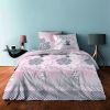 Parure de couette 220x240 cm 100% Coton 57 fils Japonisant Rose