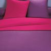 Parure de couette 140x200 cm 100% Coton 57 fils Violine Fushia