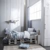 Parure de couette Today 220x240 cm 100% Coton 57 fils Gris/Blanc