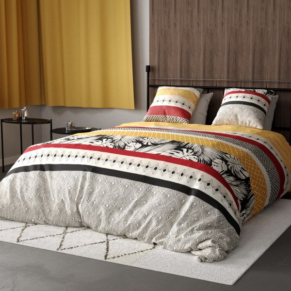 Parure de lit - Housse de couette 100% Coton 57 fils Aimak