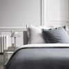 Parure de lit - Housse de couette 100% Percale de Coton Canon De Fusil/Zinc