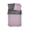 Parure de lit - Housse de couette 100% Percale de Coton Poudre De Lilas/Canon De Fusil