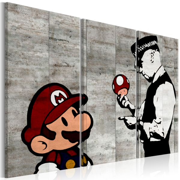Tableau Banksy Mario Bros