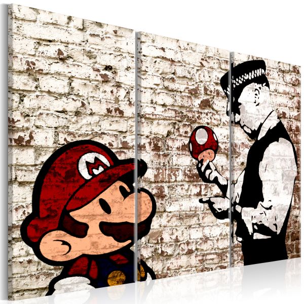 Tableau Mario Bros Torn Wall