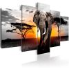 Tableau Elephant at Sunset