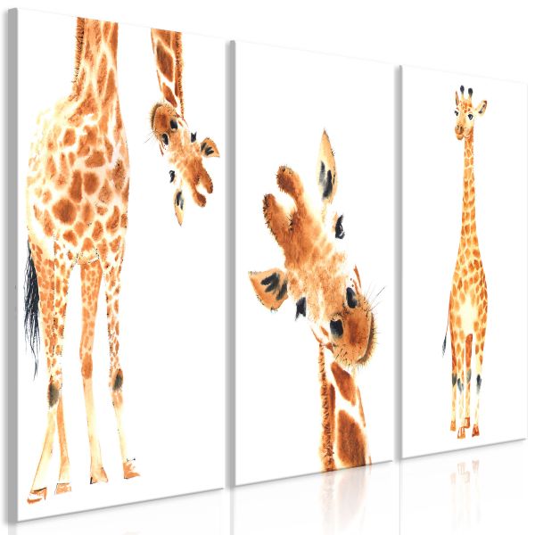 Tableau Funny Giraffes 3 Pièces