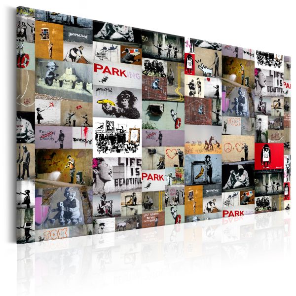 Tableau Art of Collage Banksy