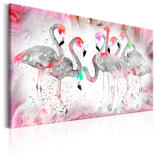 Tableau Flamingoes Family