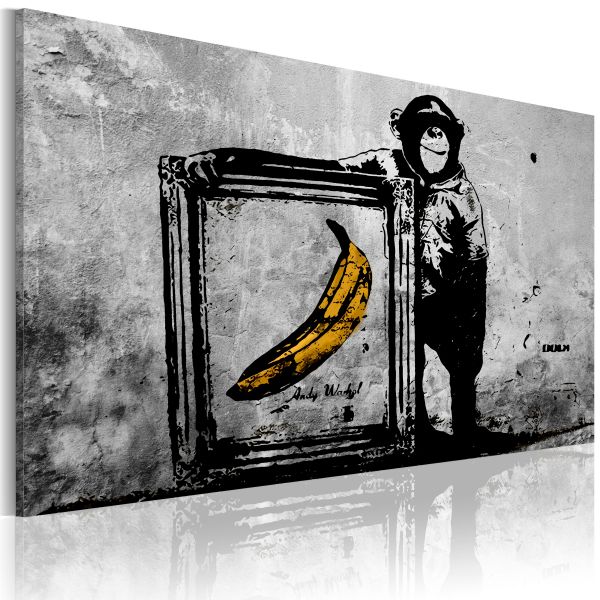 Tableau Inspired by Banksy - black and white