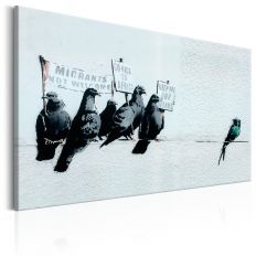 Tableau Protesting Birds by Banksy