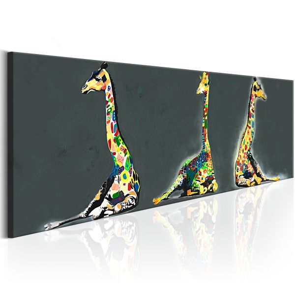 Tableau Colourful Giraffes