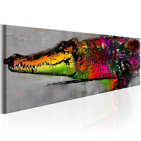 Tableau Colourful Alligator