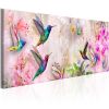 Tableau Colourful Hummingbirds 1 Pièce Narrow