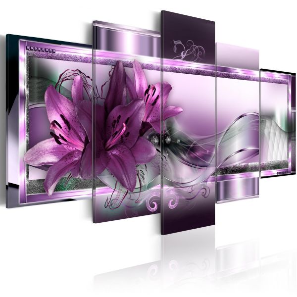 Tableau Purple Lilies